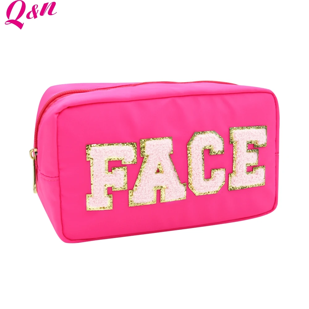 Q&N letters makeup bag cosmatics
