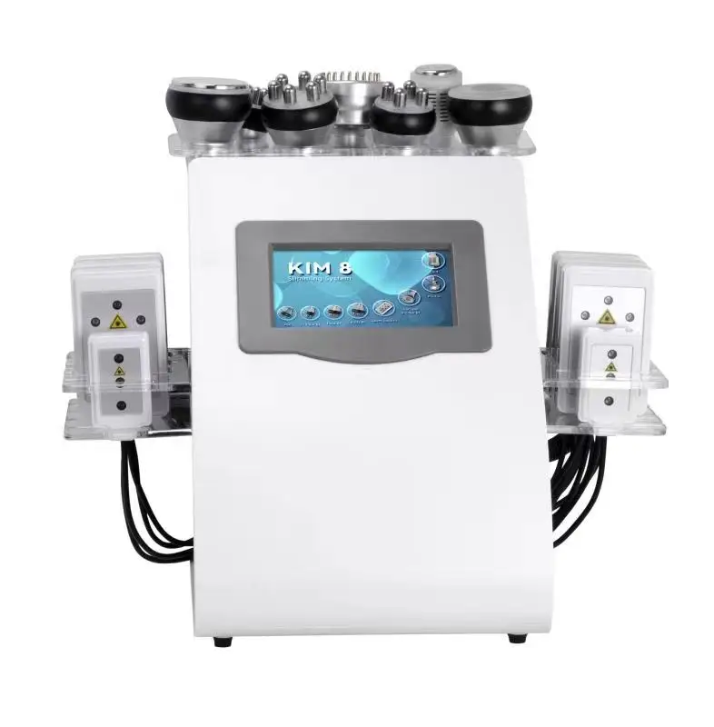 Slimming Machine Shock Wave Therapy Cavitation Piezoelectric Transducer 9 In 1 And Lifting 1060Nm Diode Laser Before After