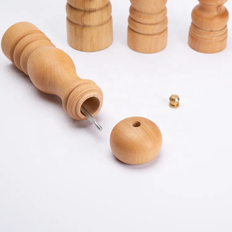 Hot selling Wood high quality factory price handmade  pepper grinder salt spice grinder used for kitchen