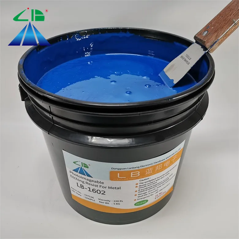 Photoimageable ink for etching stainless steel-resistant etching to acid etching paste PCB  Manufacturer UV
