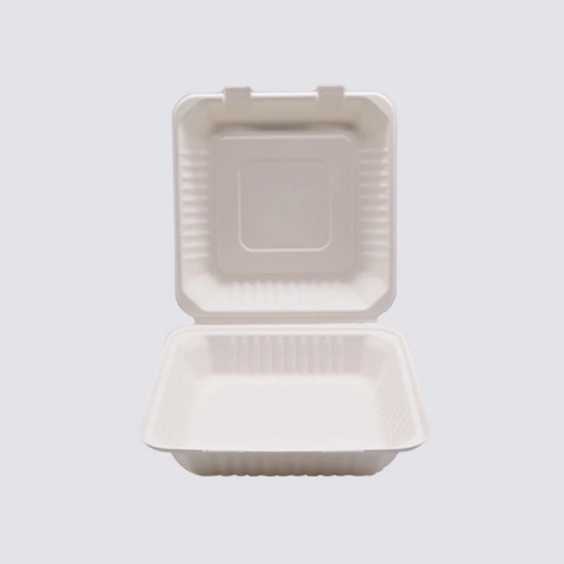
Disposable Bio Take Away Compostable Clamshell Food Container Packaging Lunch Box Biodegradable Confectionery Packaging 50000pcs 