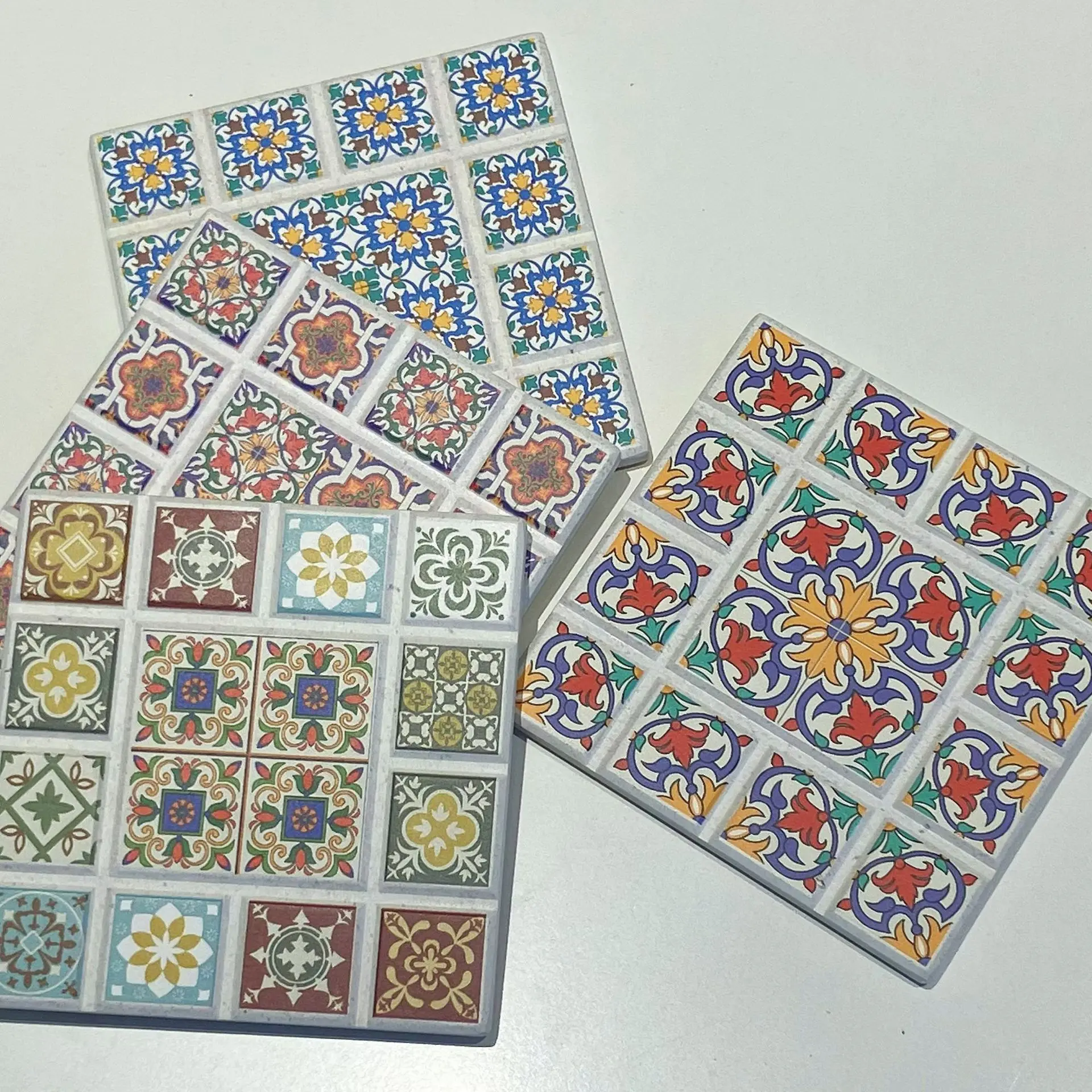 Ychon Multiflorous tableware Mat Wholesale Square Shape Restaurants Mats Pads  Decorations placemats for dining tab