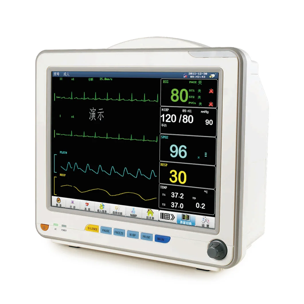 Farm Portable 12 Inch Color LCD Veterinary Animal horse Blood Pressure Vital Signs Monitor