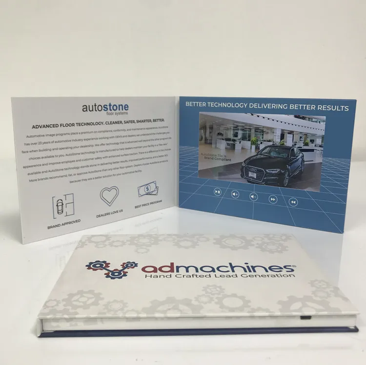 2024 Newest Customized 7 Inch Icd Video Brochure Unique Video Promotion
