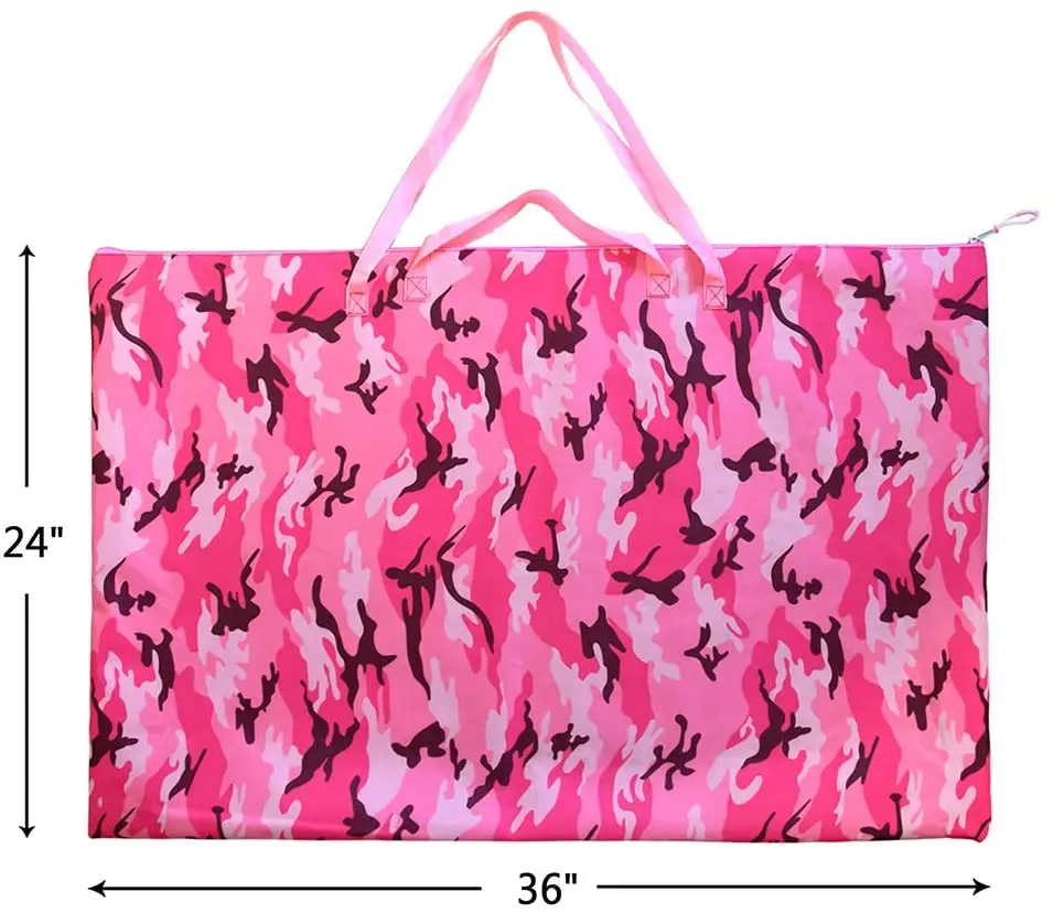 Light Weight Art Portfolio Bag with Nylon Shoulder Large Size Poster Board Storage Bag Waterproof Drawing Painting Sketch Bag