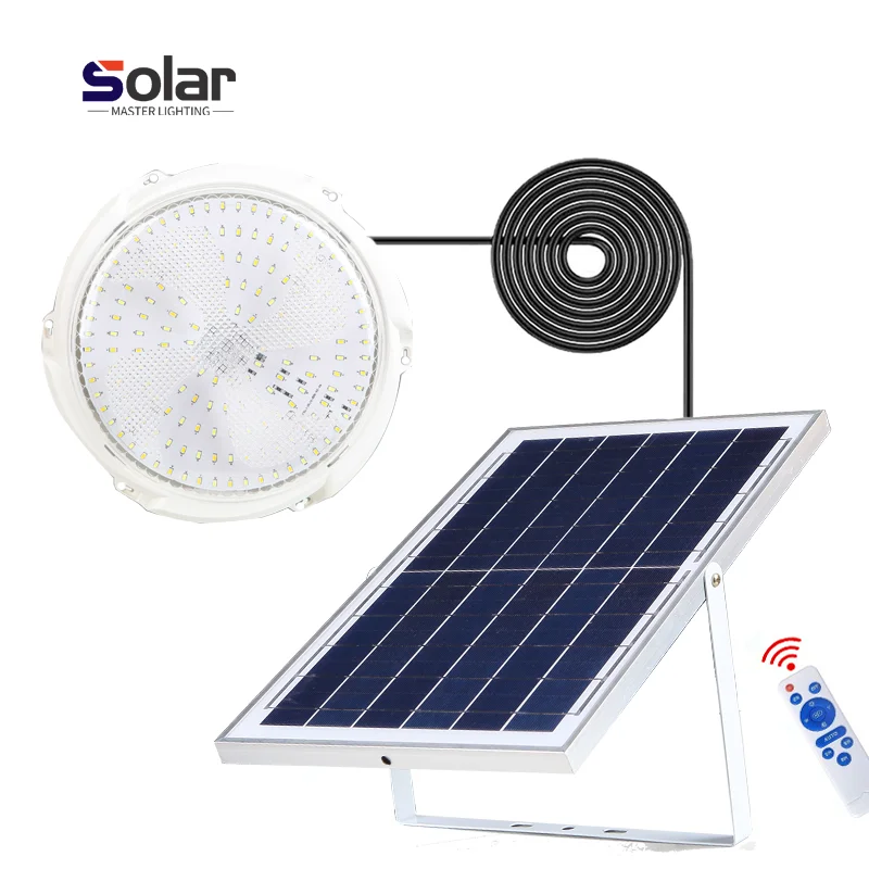 100W*3 Four In One Three Lights In A Group Outdoor Solar    300w 400w 500W Ceiling Lamp Indoor Led Induction Garden Light