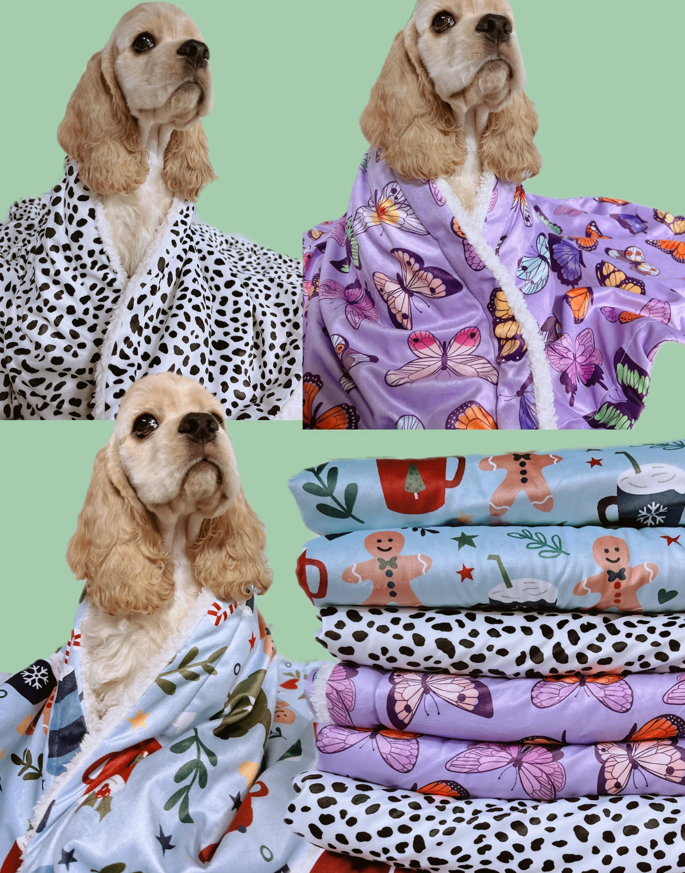 Hot Selling Washable Comfortable Soft Blanket Cat Dogs Pet Bed Accessories printed pattern blanket custom design