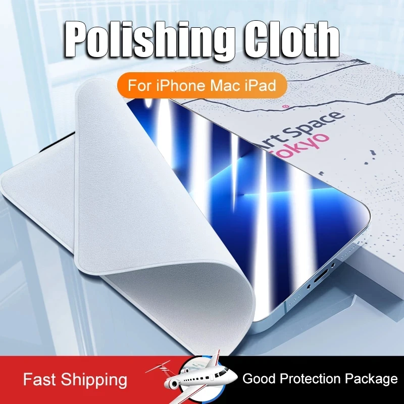 2022 New Polishing Cloth for iPhone Screen Cleaning Wiper Cloth for iPad Macbook iWatch Display LCD Screen Cleaning Supplies