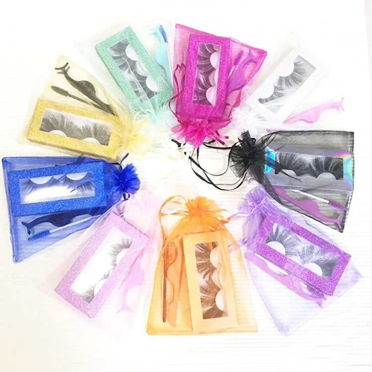 Beautiful makeup mink eyelash 100% real siberia mink lashes with your own logo eyelash extensions full strip lashes vendor