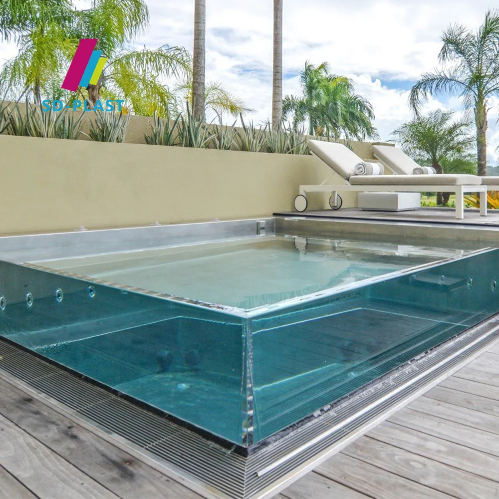 SUN-DECOR acrylic pools swimming outdoor/clear acrylic perspex swimming pool