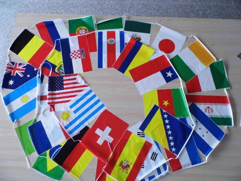 Rainbow String Banner For Festival For Advertising Promotion Activities  decorative garden flag 24x16