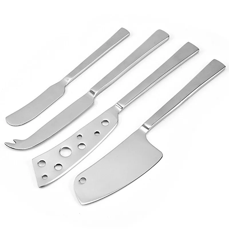 Custom 4 Pieces Premium Stainless Steel Kitchen Accessories Cheese Cutter Shaver Spreader Knife Tool Set