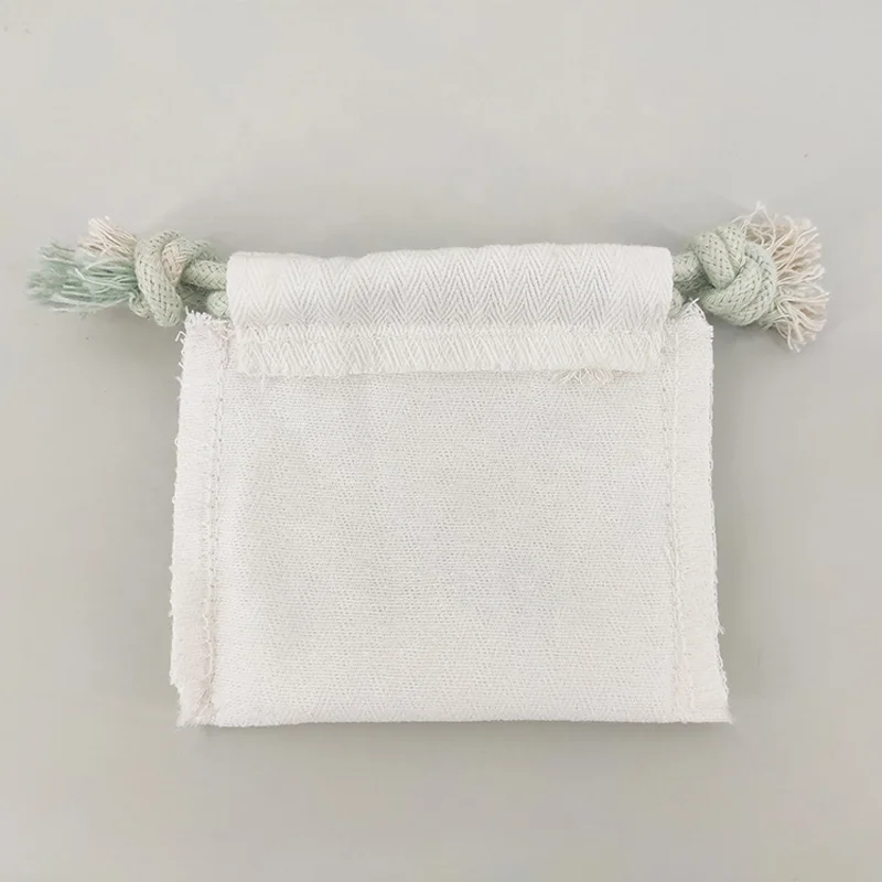 Gift Packaging Cotton Cloth Drawstring Bag High Quality Good Fabrics Customized Printed Logo Gift Packaging for Small Things