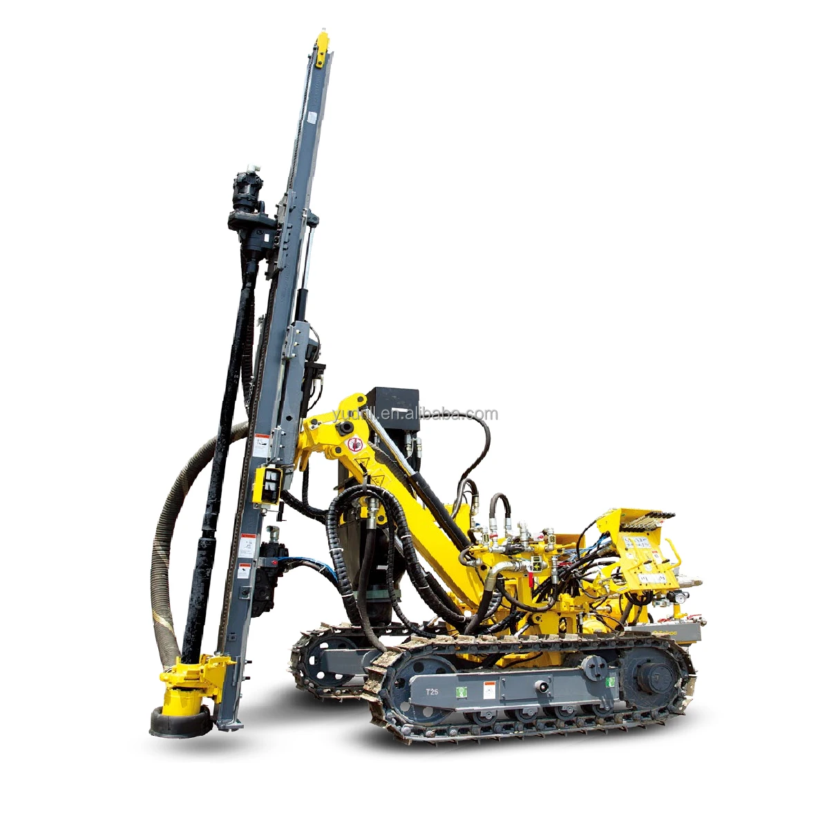 Interchangeability Top Hammer Rock Blast Mine Surface DTH Drilling RIg With Air Compressor