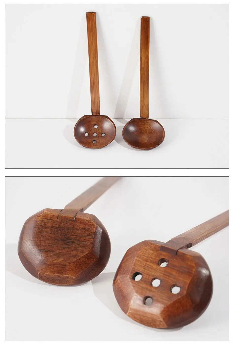 Wooden spoon wholesale Ajisen Ramen soup spoon hot pot colander solid wood tableware spoon