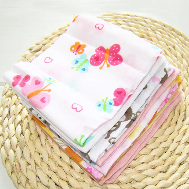 Wholesale Saliva Towel Soft Handkerchief Absorbent Cotton Gauze Small Square Towels For Babies
