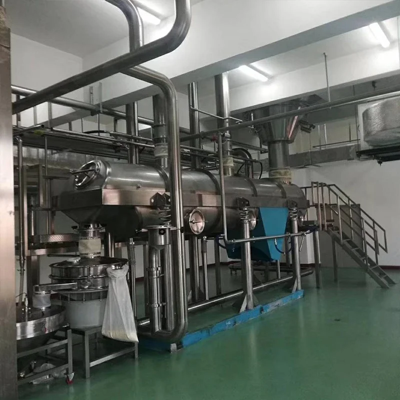 Food Industry Multi-Function Food Seasoning Chilli Powder Circular Rotary Screen Separator Sieving Machine