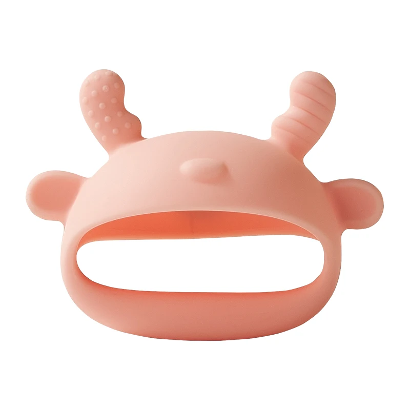 Omnibearing Care Of Gums Little Bee Infant Teether Sensory Toys Food Grade Liquid Silicone Baby Gloves Teether