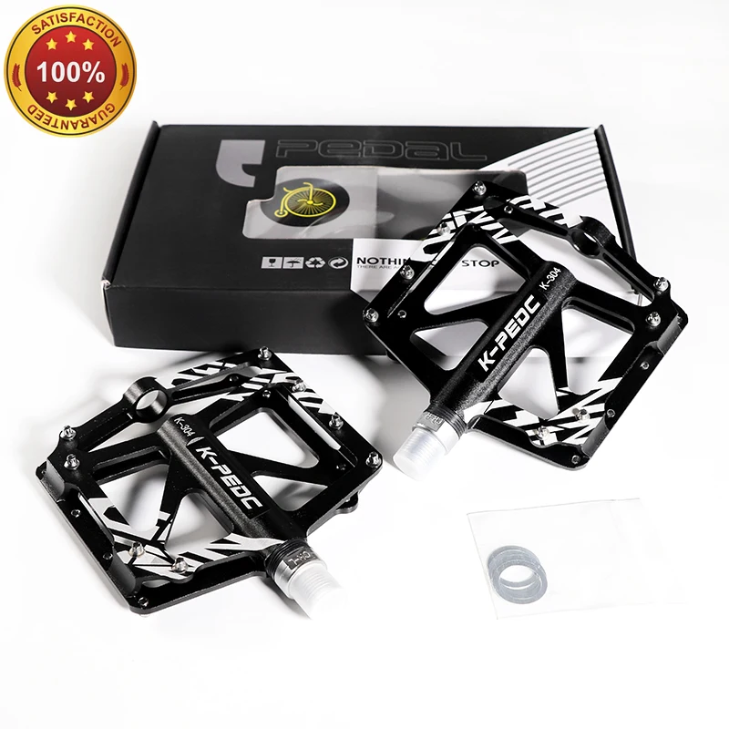 New Image 3 Bearings Bicycle Pedals Ultralight Anti-slip CNC BMX MTB Road Bike Pedal Cycling Sealed Bearing Bike Pedals