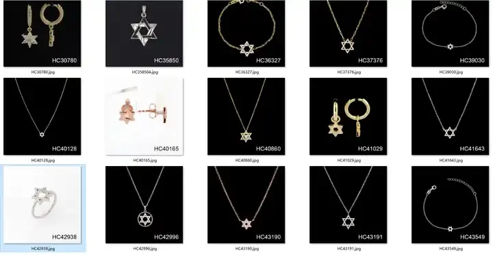 925 Sterling Silver Jewellery 14K Gold Rose Plated Jewelry Zircon Israel Charm Pendant Star of David Necklace