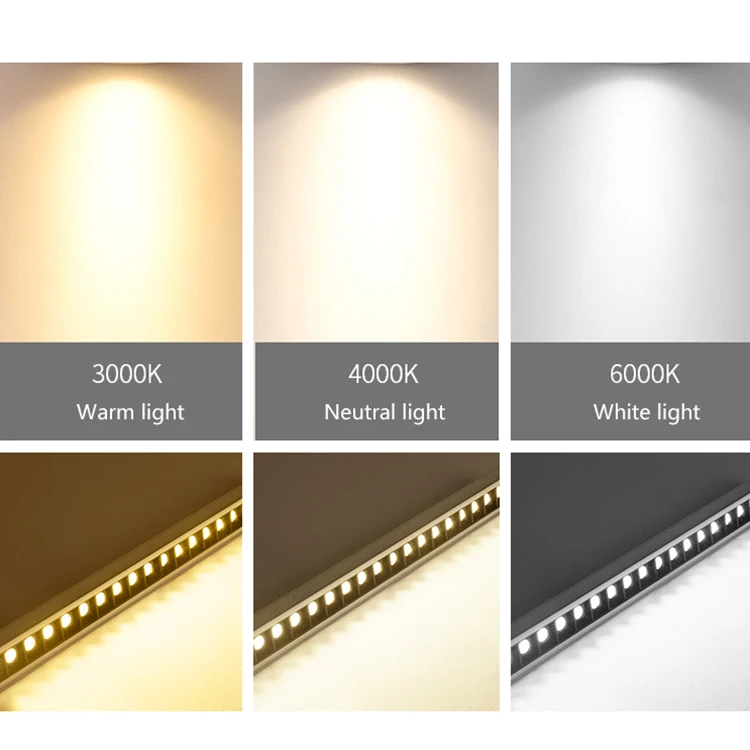 High Lumen Embedded Tube Office Working Environment 30W LED Linear Down Lamp Light System