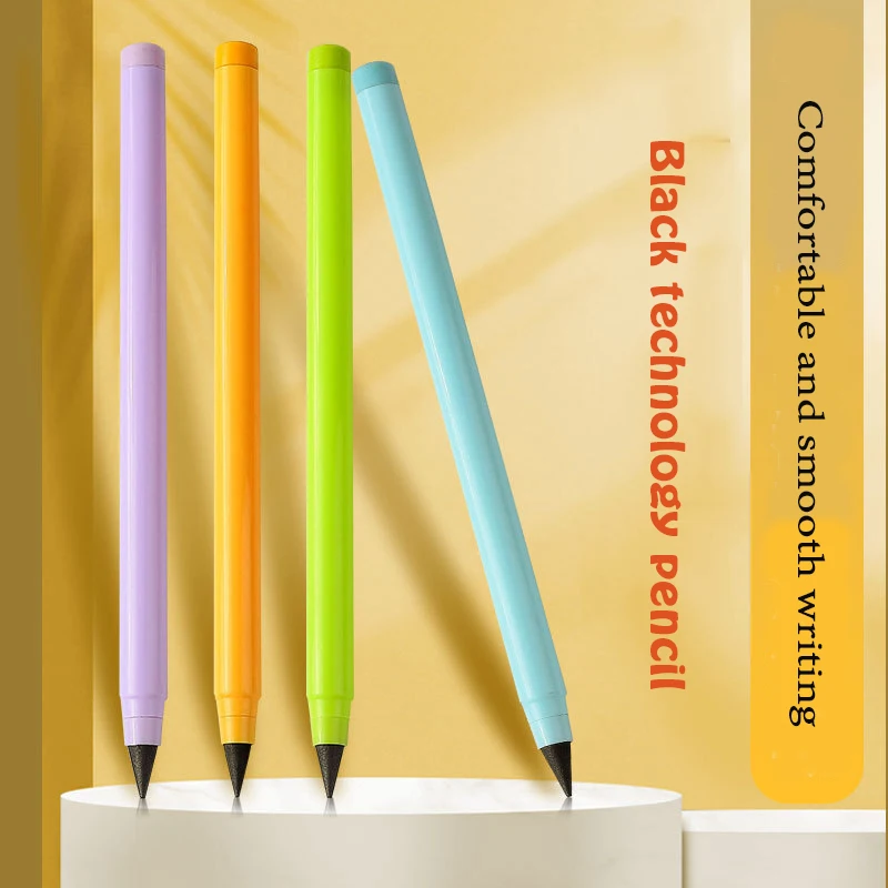 WeiZhuang Hot Sell Colorful Metal Easy Use Durable Inkless Pencil Endless Pen For Writing Drawing Eternal pencil Can Custom Logo