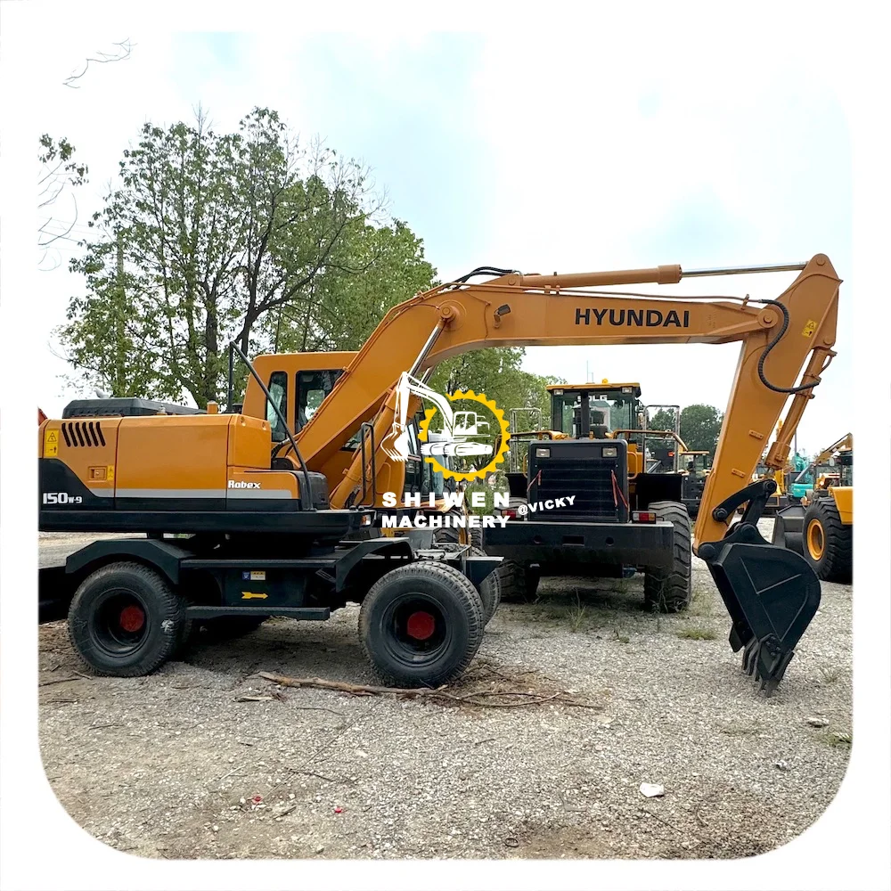 Hyundai R150w-9 б/у экскаватор Hyundai150 Hyundai210 Hyundai215 Hyundai220 Hyundai225 колесный хорошего качества