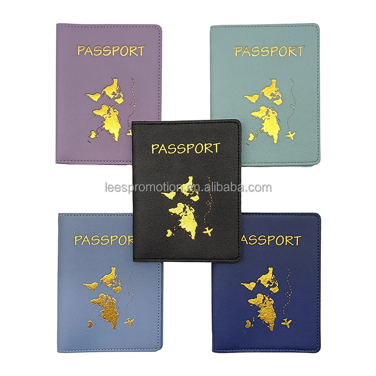 Stock Ready To Ship Leather Passport Case For Travel Passport Case Holder Document Organizer Case For Family