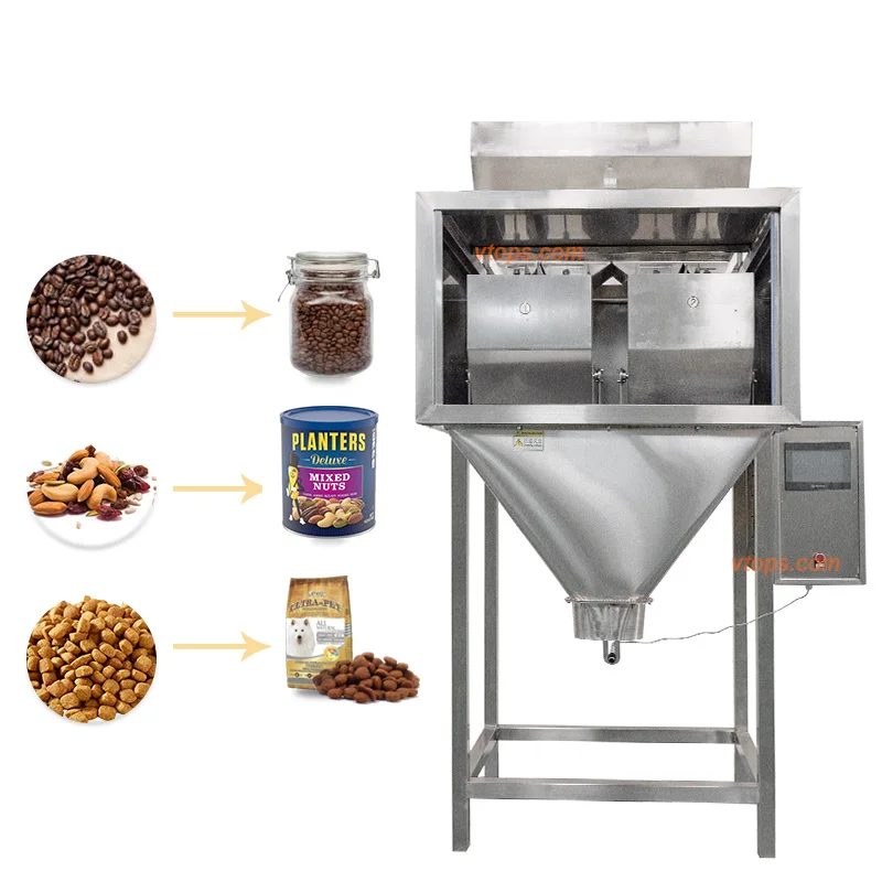 High Accuracy Wheat Nut Weighing Packaging Machine Cocoa Coffee Filler Dosing Machine Cashew Nut Dispenser