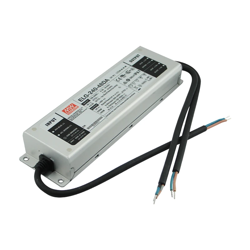 Meanwell ELG-240-48DA DALI Dimming 220V 240W 48V AC DC LED Driver For LED Street Light led power supply driver
