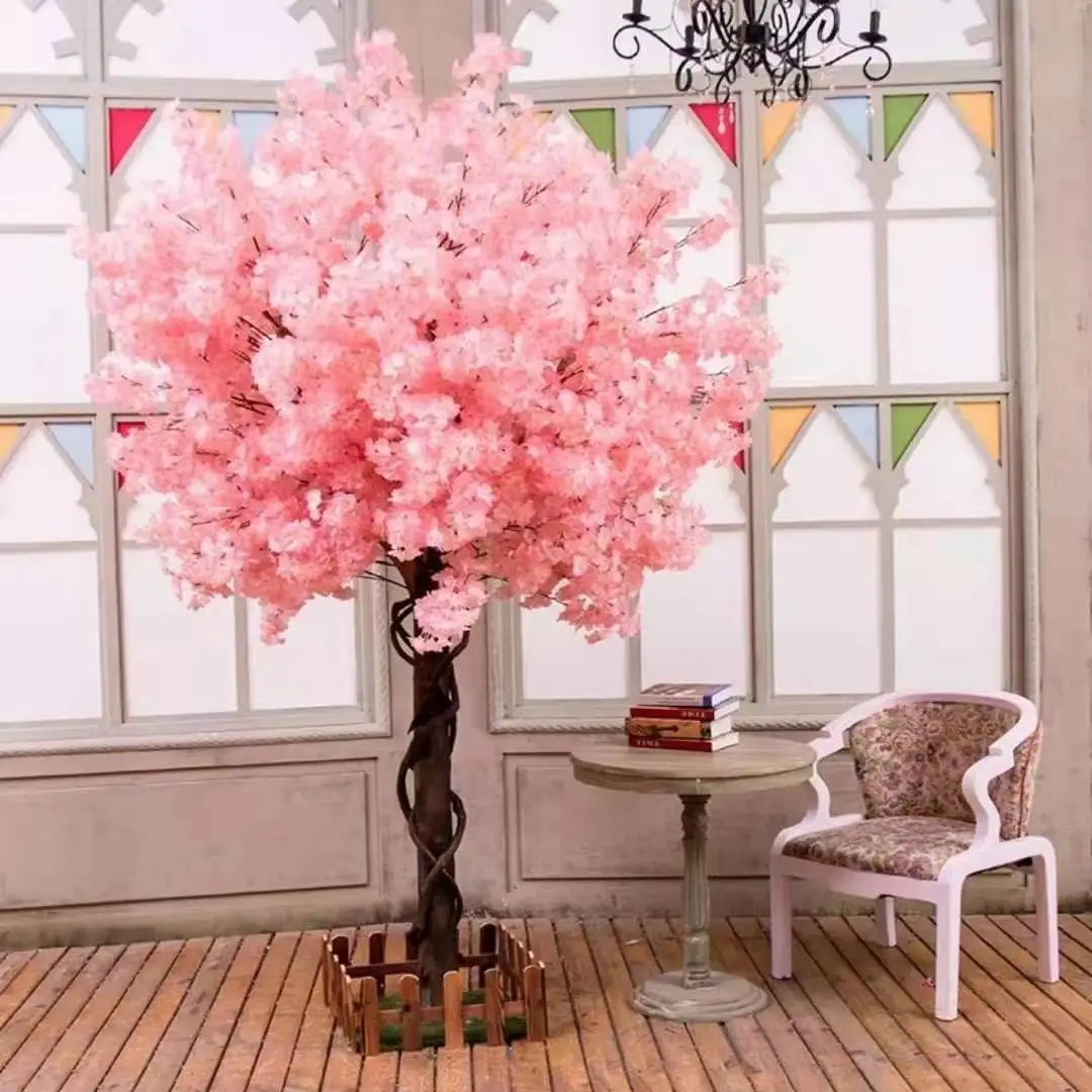 Handmade Pink Tree Indoor Outdoor Home Office Party Wedding Artificial Cherry Blossom Trees