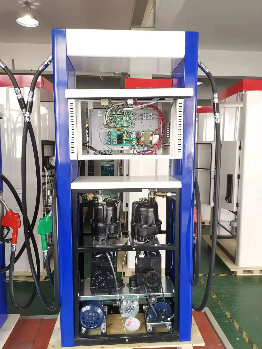 Газовая станция два продукта четыре сопла бензиновый насос топливный диспенсер