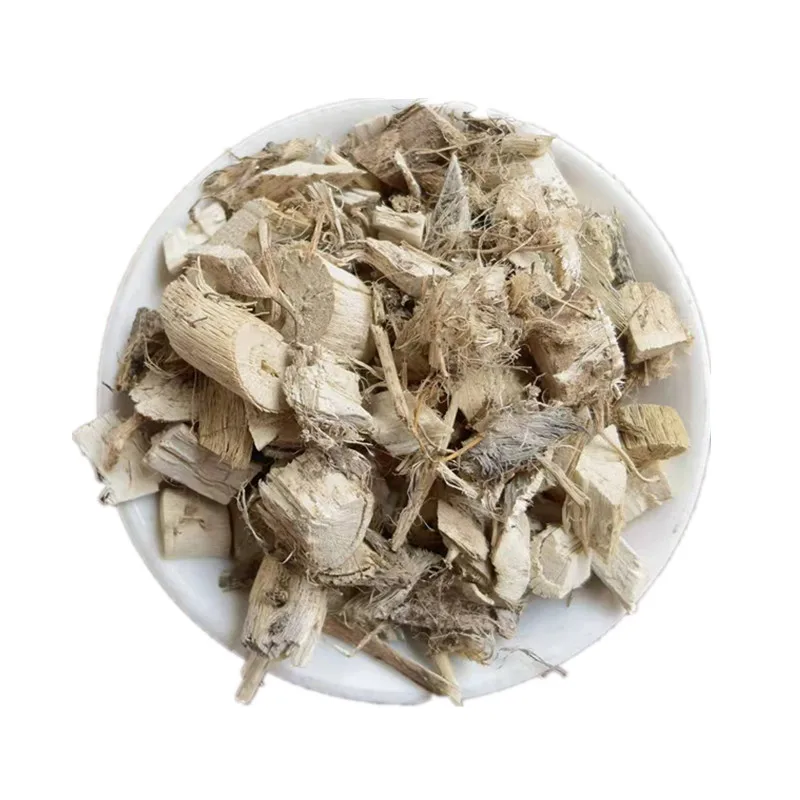 Natural raw dried Guimauve racine naturelle coupee Althaea officinalis root cuts