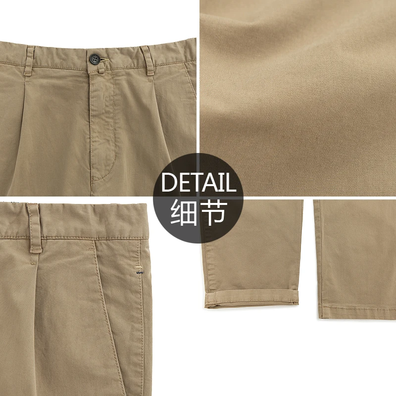 SABIN pantalone de hombre high quality summer fashion mens designers wide legs  loose fit casual khaki trousers chino pants