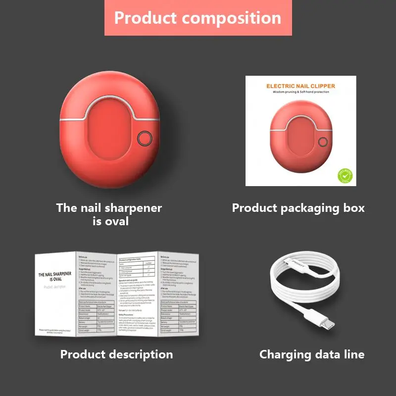 Dog Cat Grooming Nail Clippers Scissors Trimmer Electrical Usb Rechargeable Pet Hair Electric 3 Speed Led Sharp Toe Light Cutter