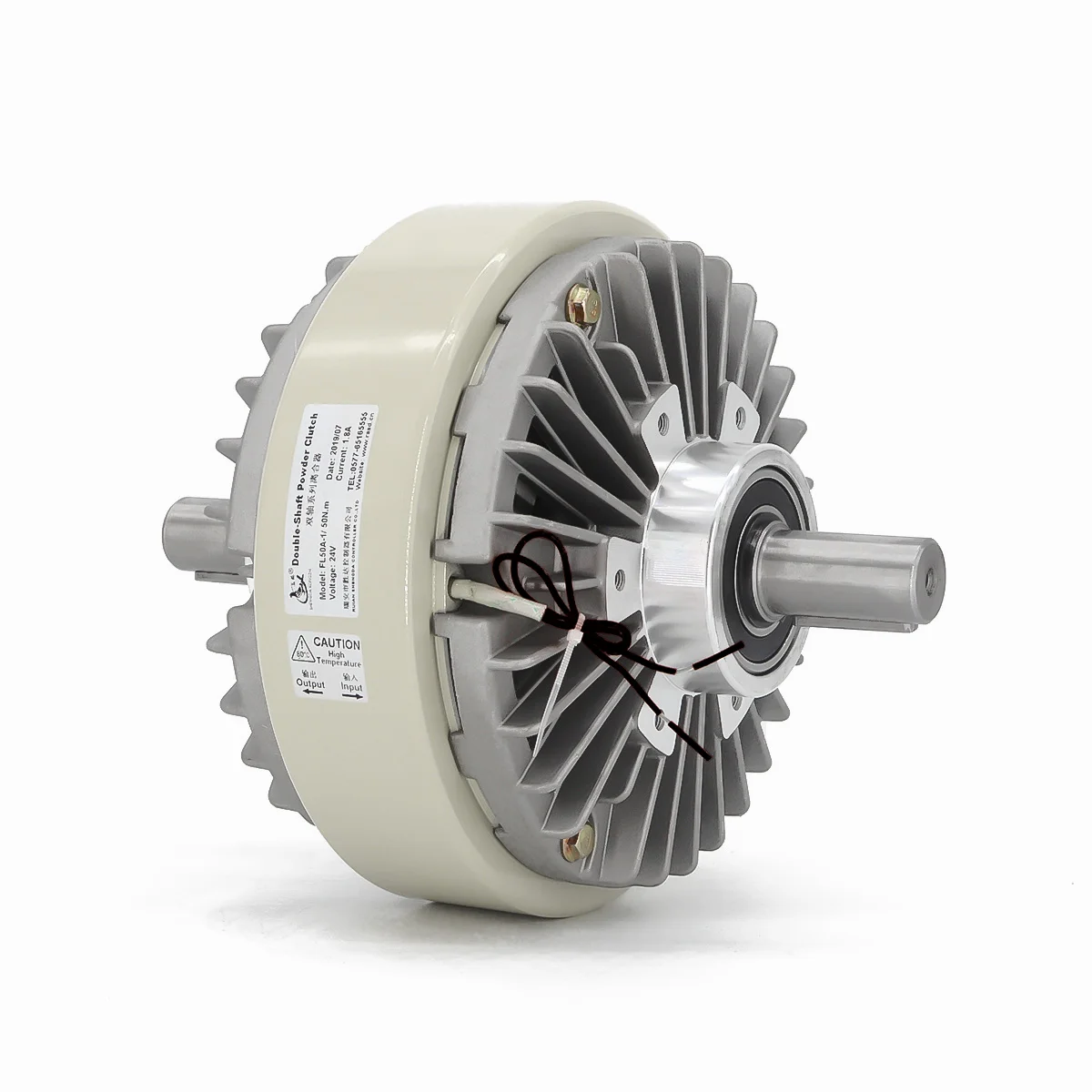 SHENGDA FL12A-1Y Factory Supply Double-Shaft Magnetic Powder clutch for printing machinery