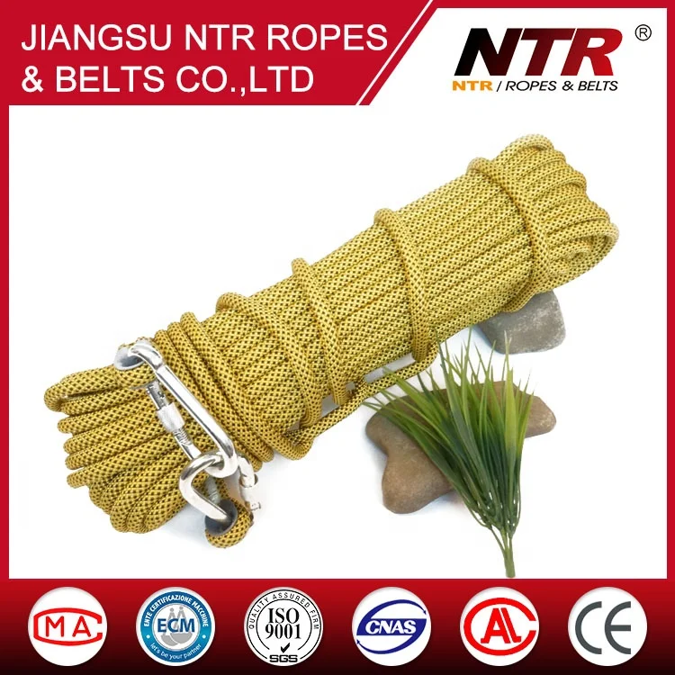 NTR polyester braided rope 8 plait outdoor climbing braided rope rescue rope