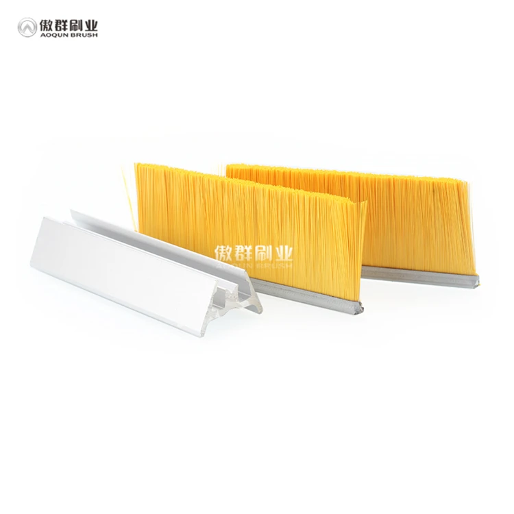 Escalator Safety Black Nylon Bristle Strip Brush