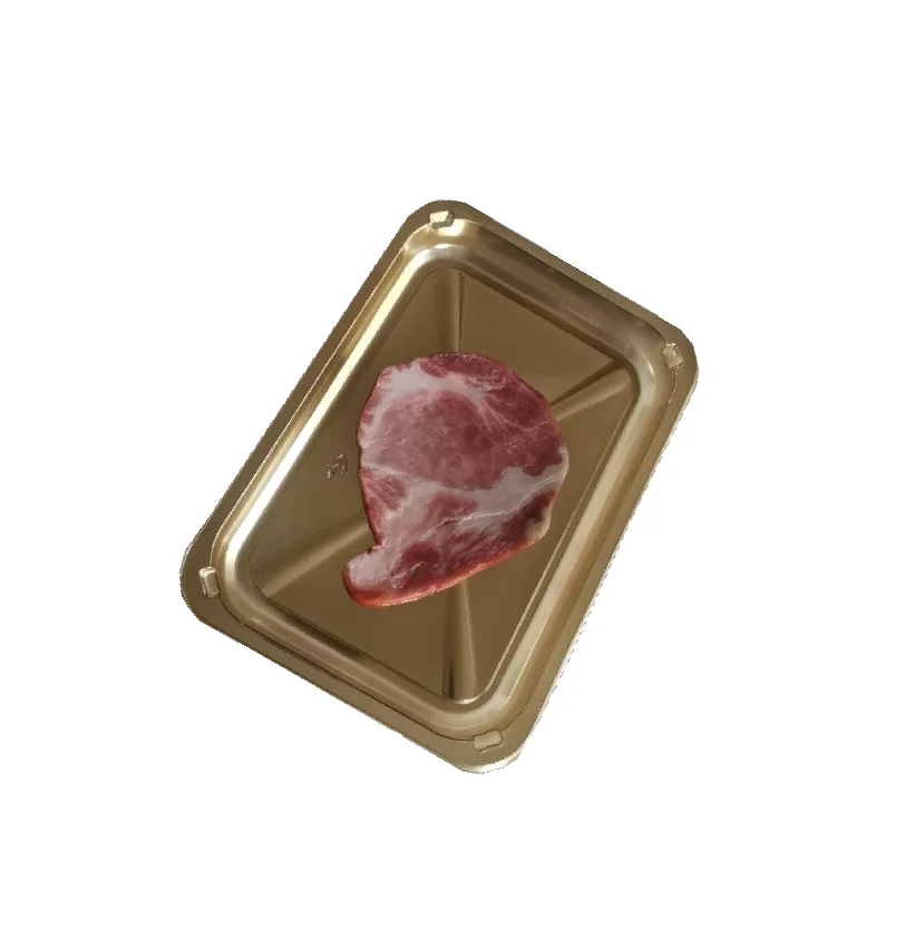 PP Easy peel skin tray Disposable plastic VSP food tray plastic skin dish vacuum skin packaging container VSP CARD