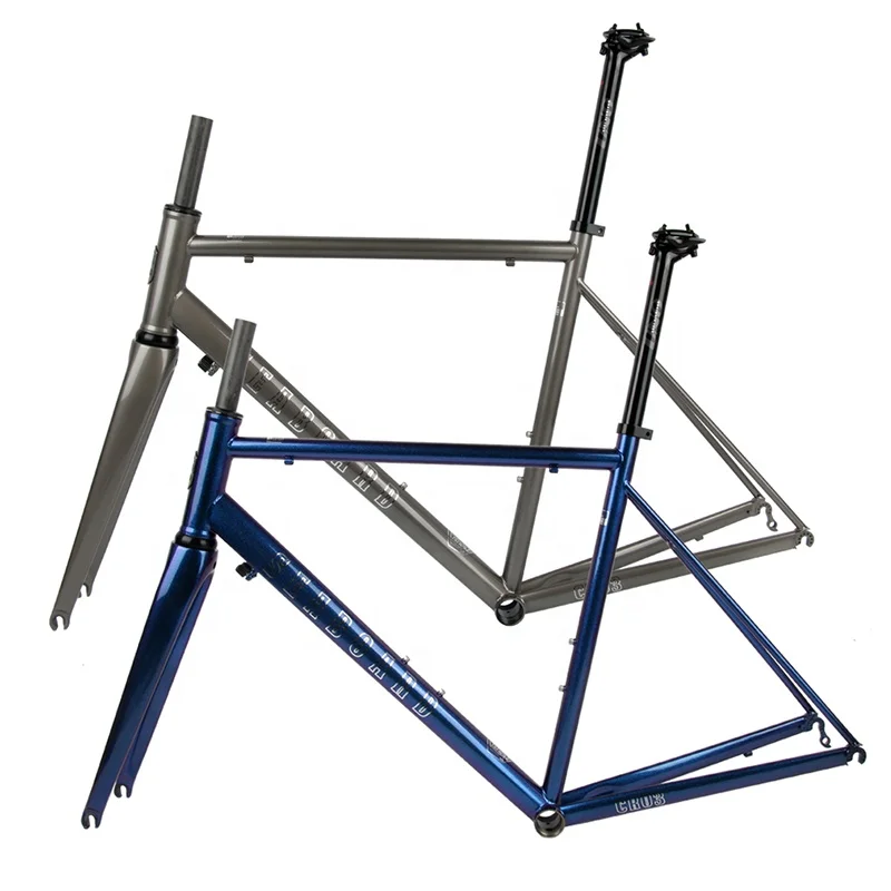 High Cost Performance 44cm / 47cm / 50cm / 53cm / 56cm 700C Road Bike Frame CR-MO  Steel for Sale 700*40C Gravel Frame