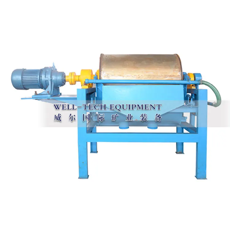 Drum separator Wet drum magnetic separator Iron removal from chromite ore