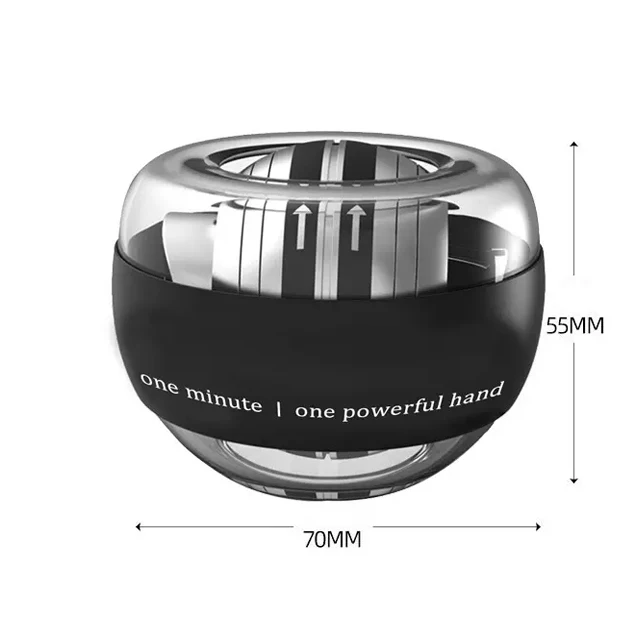 Wrist ball arm exercise gyro wrist power training Gyroscope LED multicolor hand grip strength ball forearm exerciser