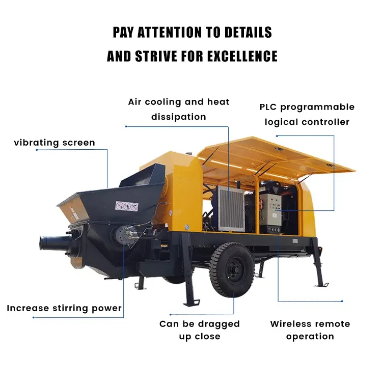 Manufacture machine Concrete Pump Concrete mixer mini Concrete Pump Pumpcrete Concrete Pump truck for sale