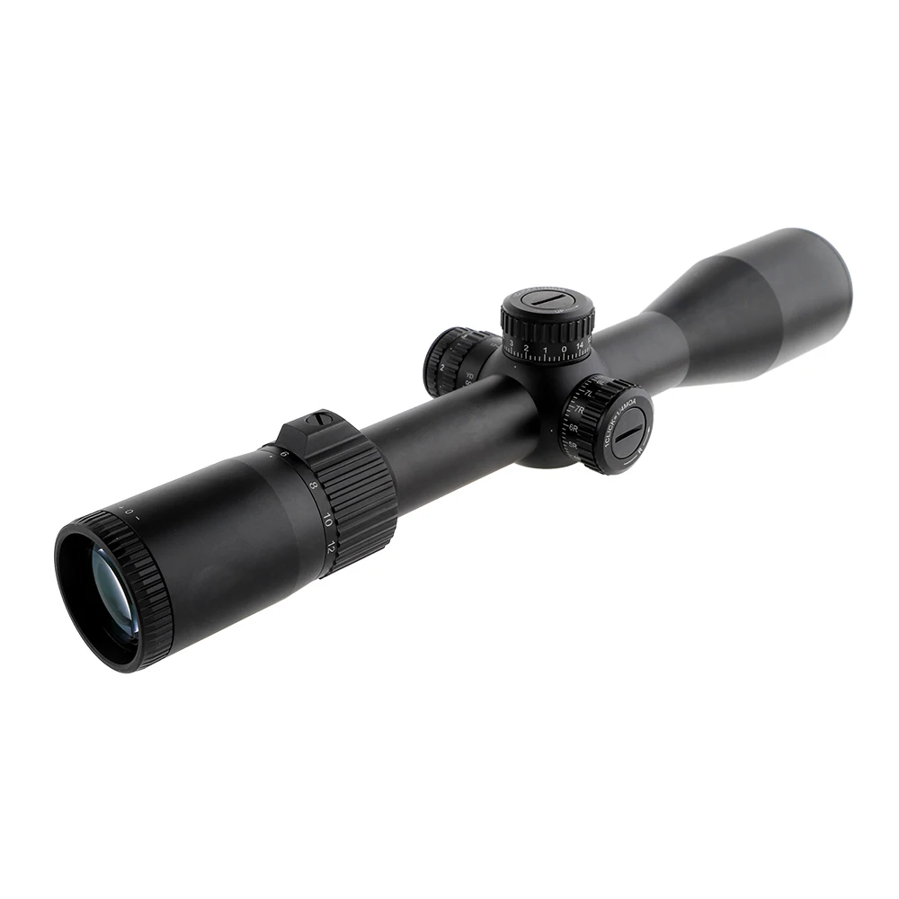 OEM Ultra Compact scope 3-12x44 FFP light weight customized reticle illumination light Red light short range