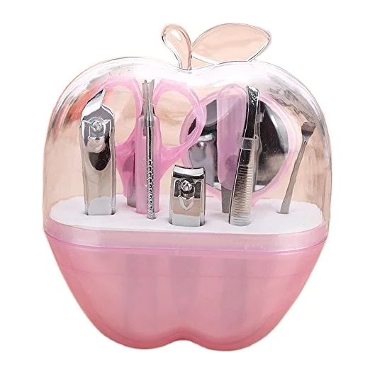 Apple shape 9-piece promotional gift nail clippers suit of beauty nail manicure