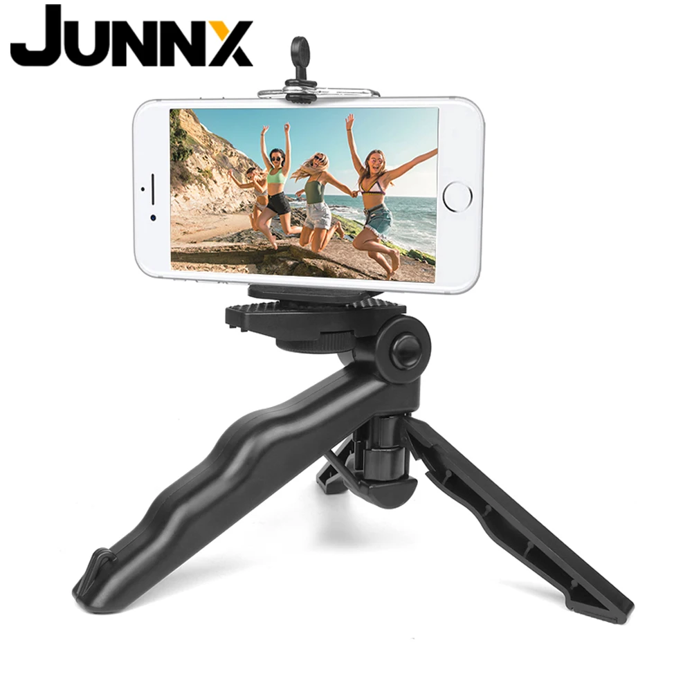 Junnx Mini Portable Tripod Stand for GoPro Hero 10 9 8 7 Black projector Xiaomi Yi 4K Sjcam Canon Nikon Sony DSLR Accessory
