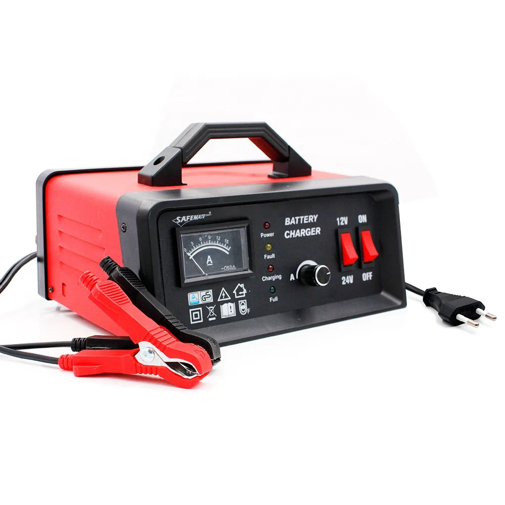 
High quality Adjustable 0-10amp emergency 3 stages trickle 12v 24v battery charger 