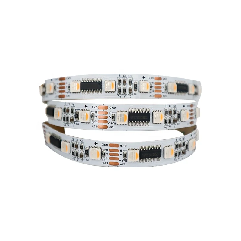 Magic DMX512 flex lights tape pixel rgbw led strip light 5050 12V 24V waterproof LED strip facade building strip