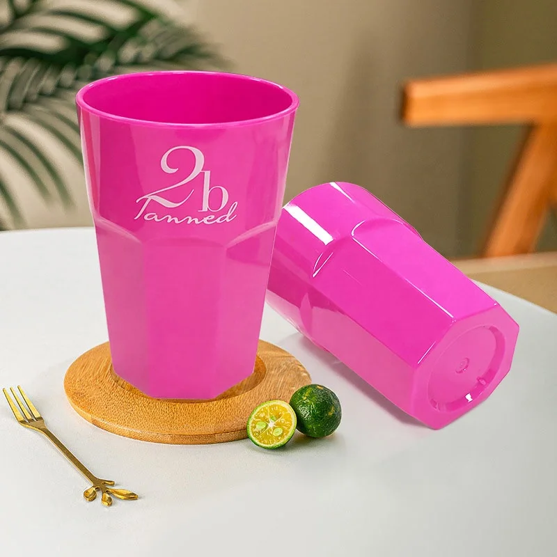 wholesale plastic AS glasses with custom printing disposable plastic cups