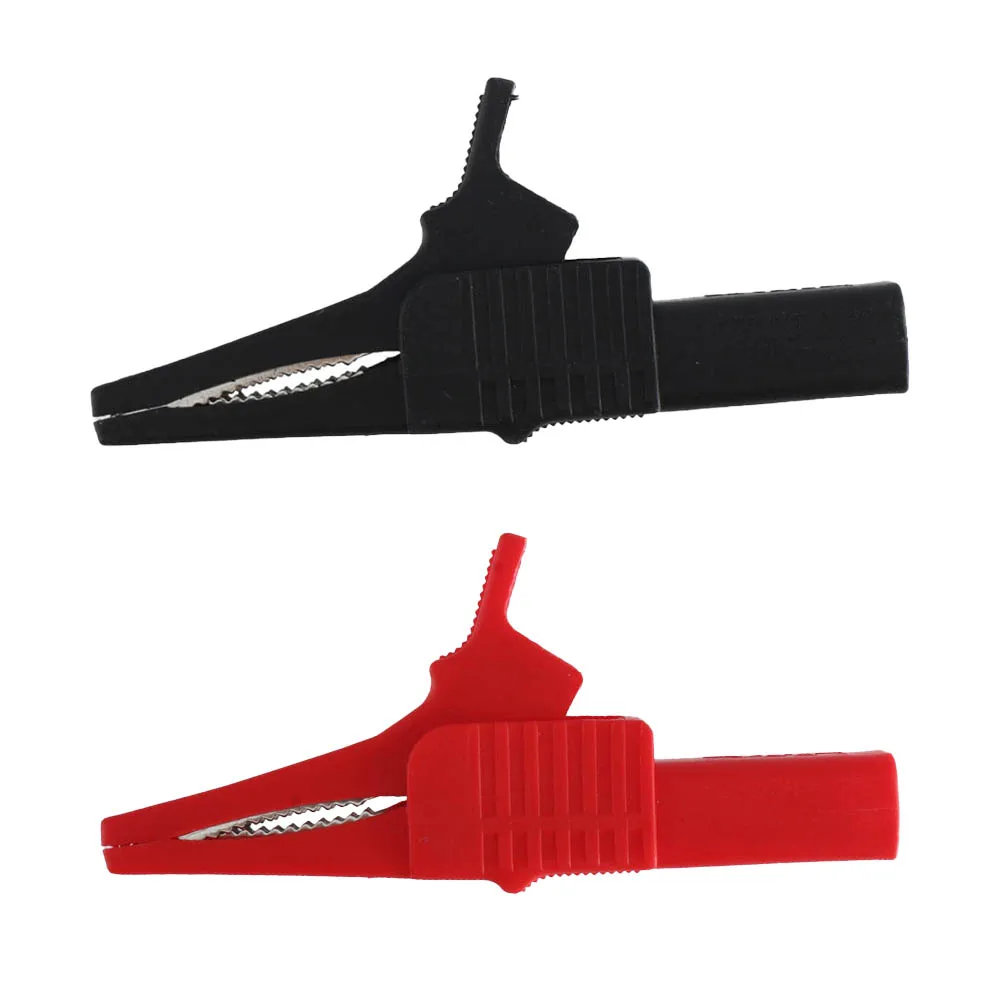 1pc Heavy Duty Safety Alligator Clip With 4mm Banana Socket Nickel-plated Copper 1000V 32A for Meter  Testing Work Accessory